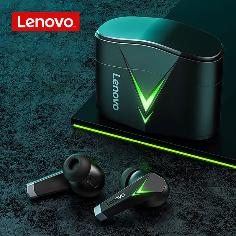 Hörlurar 2022 Ny Highend Lenovo LP6 Earuds TWS Wireless Bluetooth Gaming Headset 3D Stereo Surround Sound Noise Cancing Hörlurar