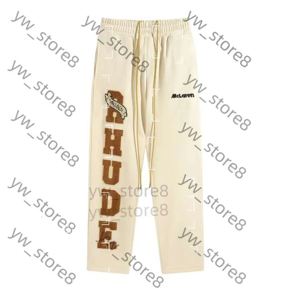 Pantalon de rhude pantalon de designer pantalon de rhude hommes pantalons de survêtement designer hommes femmes pantalons de sueur décontractés pantalon pour hommes joggers pantalon 9472