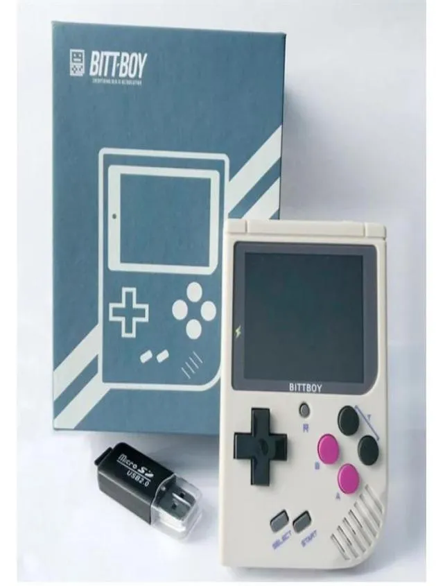 Nouvelle console de jeu Bittboy rétro 2 4 pouces 8G Player de jeu portable nes gb gbc snes jeux mini consoles de jeu Boîte de jeu avec sac2514419108