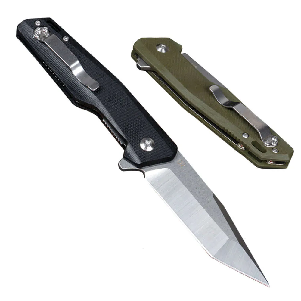 High Quality Custom D2 Blade Outdoor Folding Blade Tactical Knife Survival Hunting Pocket with G10 Handle