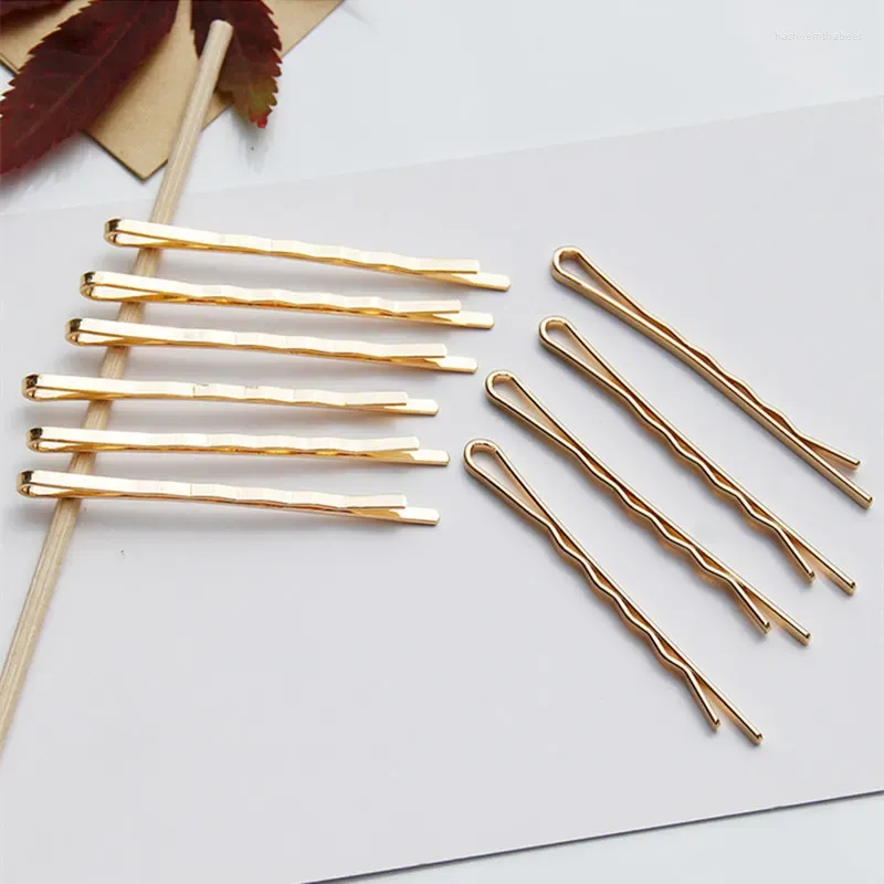 Haarclips Vintage Gold Farbwellenhaarpins Frauen Girls Styling Accessoires Salon Clip DIY Modeling