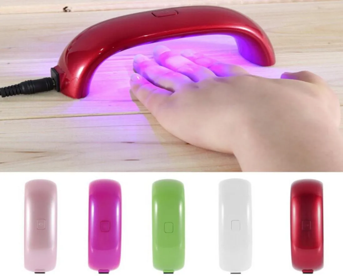 Retail Professional 9W UV lampe 100v240V pour guérir le sèche-ongle Gel Gel Sécheur polonais Séchoux LED LED LED US ET EU PLIG7738774