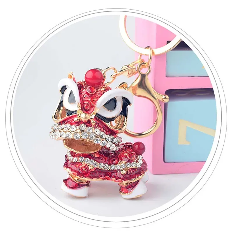 DHL Creative gift Chinese style  dance alloy key ring fashion girl bag pendant car pendant 