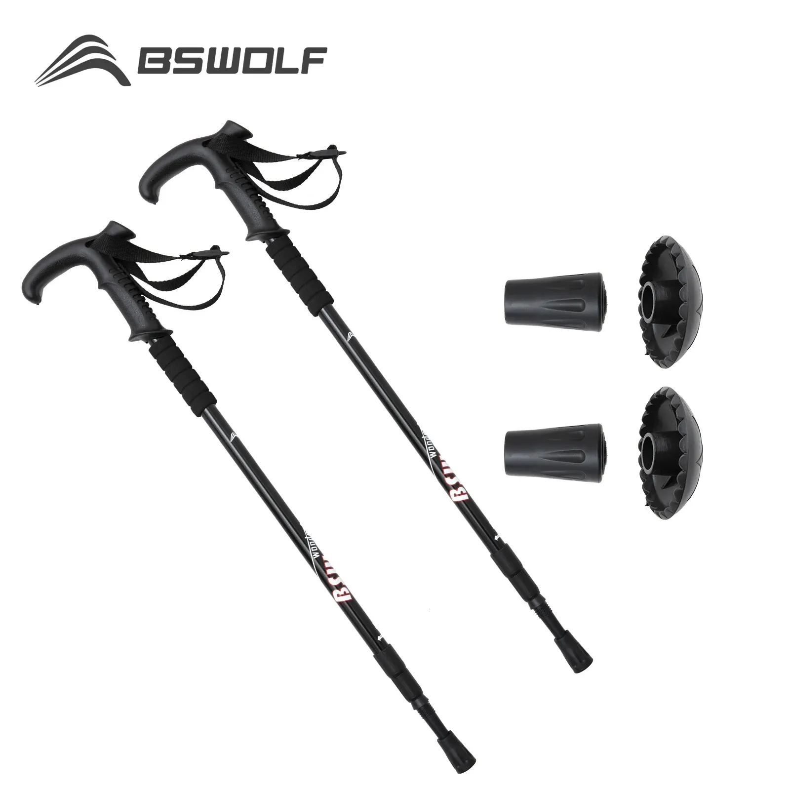 Bswolf 2PC/Lot Outdoor Anti Shock Nordic Walking Szygl