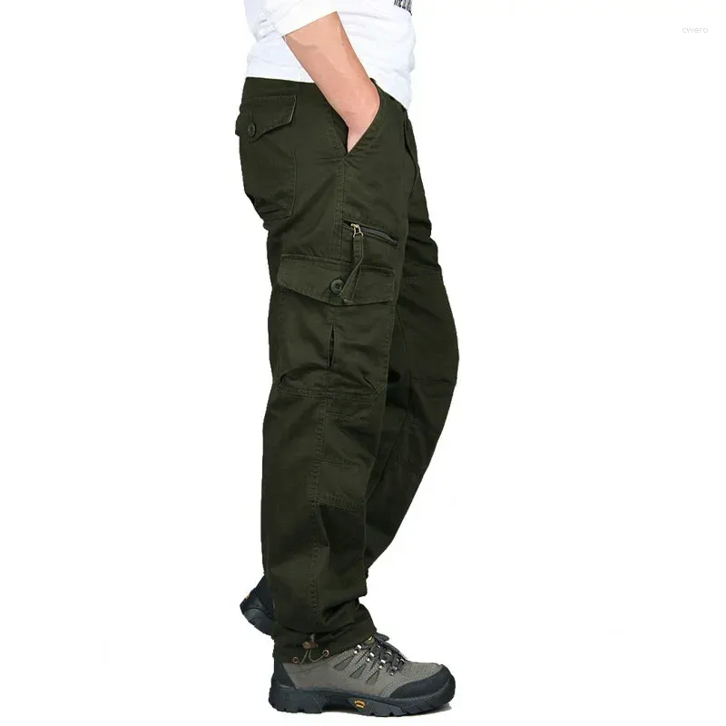 Pantalon masculin Streetwer Tactical 2024 Spring Automne Army Cargo Casual Casual Long pantalon Pantalon Homme Plus Size 2xl