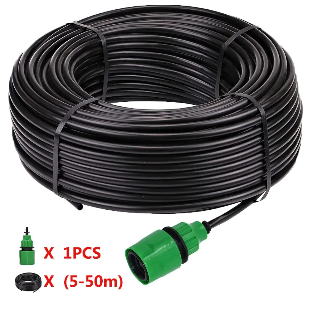 Dekoracje 550 m DIY 4/7 mm PVC Watering Garden Garden Wąż Micro irygacja Rura kroplowa Zestawy do podlewania z regulowanym narzędzie