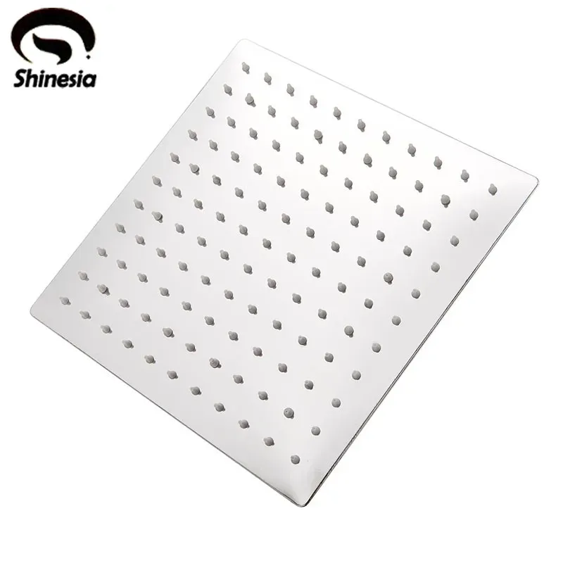 Set Shinesia Stainless Steel Chrome Shower Head 6/8/10/12/16/20 Inch Rainfall Showerhead Ceiling Wall Mounted Bathroom Accessories