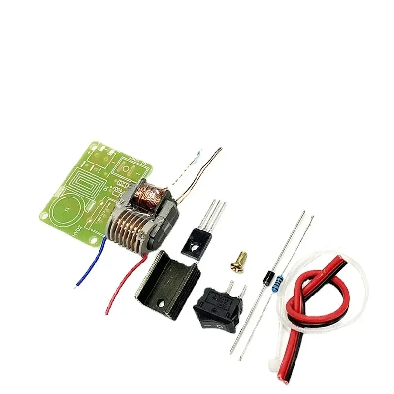 15KV hoogfrequente DC Hoogspanning Boog ontstekingsgenerator Inverter Boost Step Up Diy Kit U Core Transformer Suite