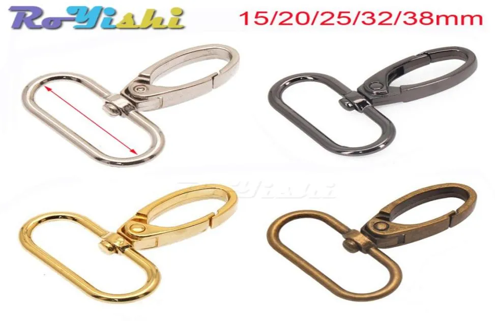 10pcslot 15202532mm38mm Metal Snap Hook Lobster Clasp Collar Carabiner Belt Buckles Diy Keychain Bag Part Accessories1569401