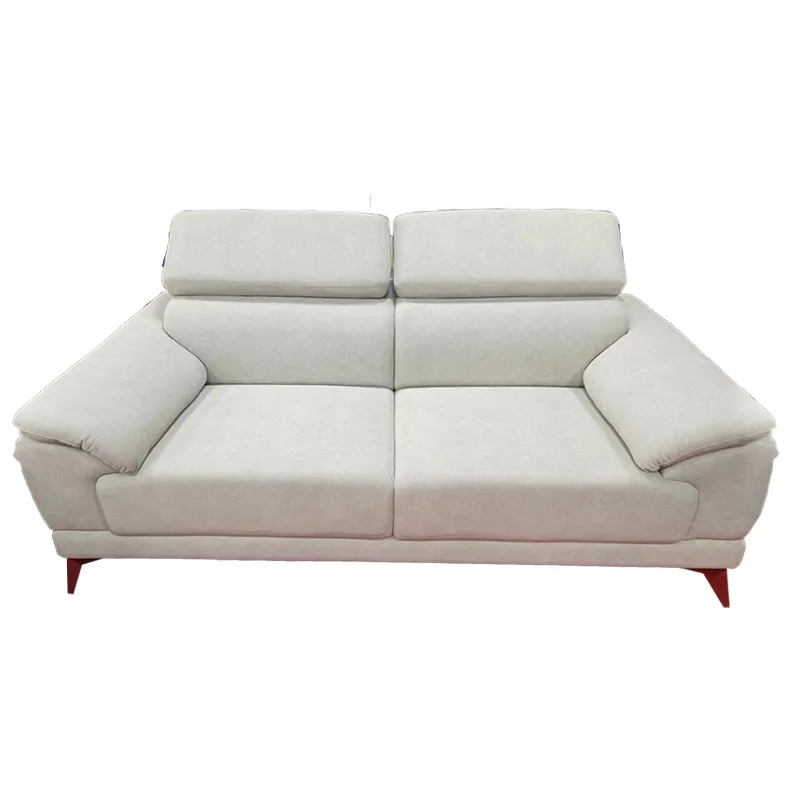 Enkel och bekväm hem rak rad mjuk kudde soffa med justerbara kuddar, lämpliga för familjelägenheter, vardagsrum, sviter