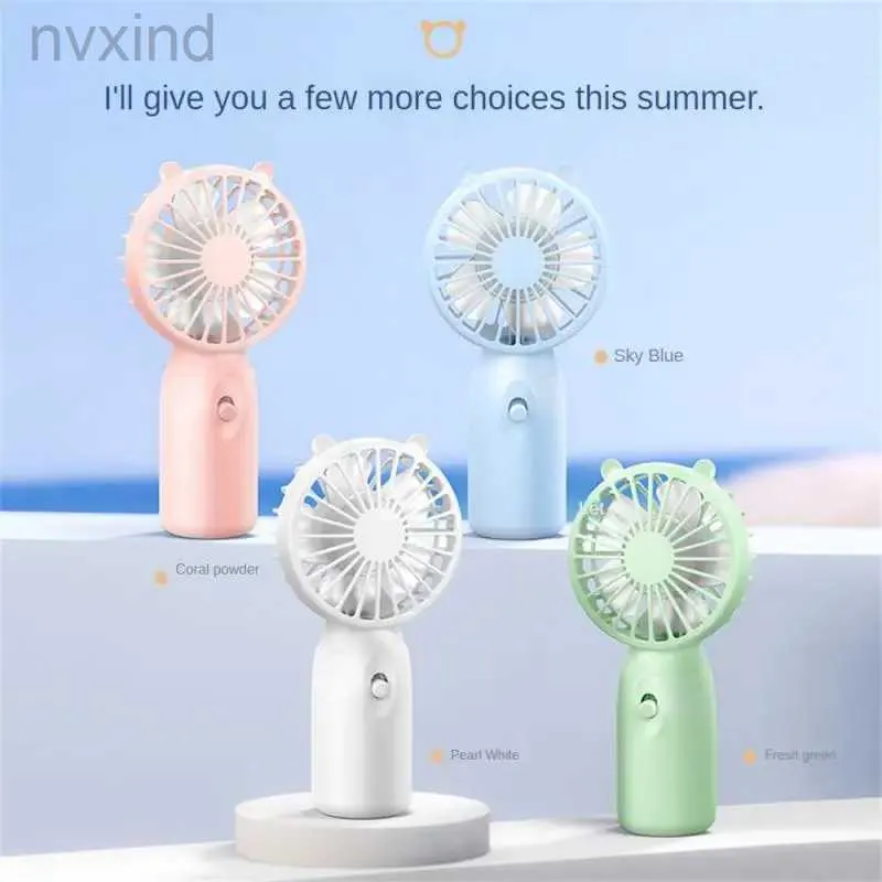 Elektrische fans Electric Small Fan Cool Air Cute Pet Portable Handheld Student Dormitory Home Outdoor Travel Home Supplies Fan Desktop Standing D240429