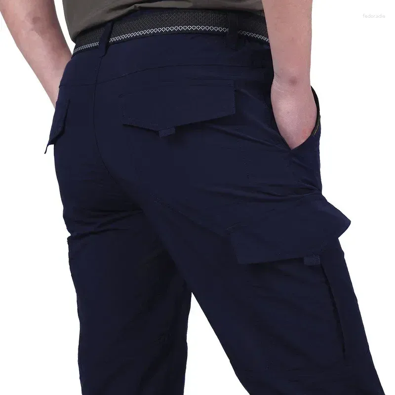 Men's Pants Breathable Lightweight Waterproof Quick Dry Casual Men Summer Army Military Style Trousers Tactical Cargo Male