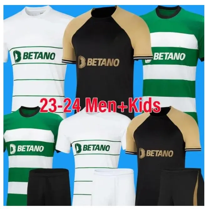 Sporting CP 22 23 24 Lisboa Soccer Jerseys Lissabon Special Coates Mathieu Jovane Sarabia Vietto 2023 Sporting Clube de Football Shirt Men Kid Kit Maillot Tredje bort