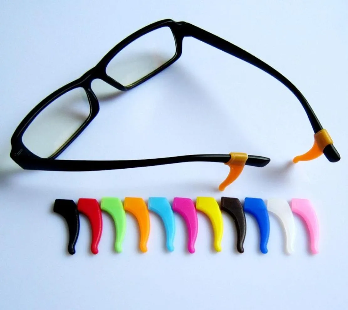 11色品質の眼鏡耳フックアイウェアグラスシリコン寺院先端ホルダー4009094