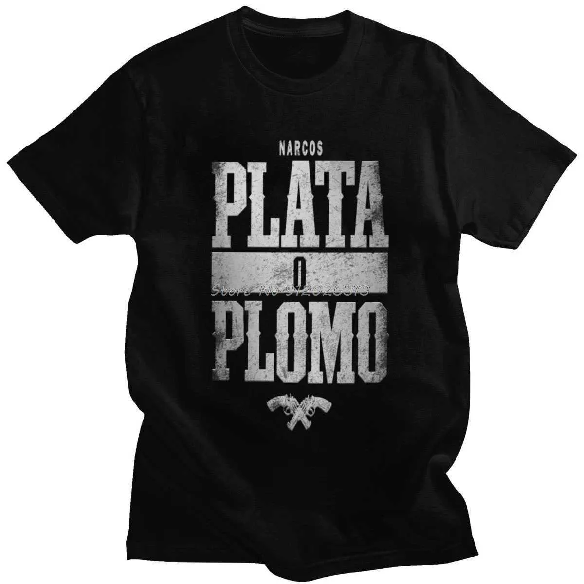 T-shirty męskie fajne męskie pablo escobar koszulki krótkie bluzki łupki Załoga szyi bawełny tshirt swobodne platy o plomo thirt luźne ubrania prezent t240425