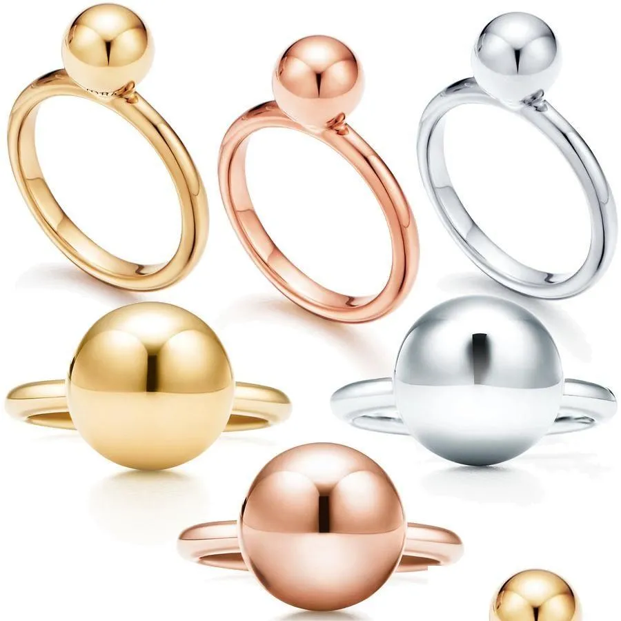 Band Rings Chinese Luxury Brand Ball Designer för kvinnor S925 Sterling Sier Classic Anillos Nail Finger Fine Love Ring Smycken Drop de Dhius