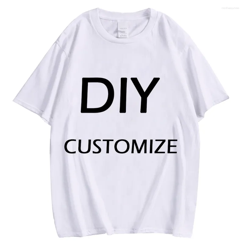 T-shirts masculins hx t-shirts coton diy 3d imprimer la marque blanche logo / conception d'image pliant personnalisé xs-7xl