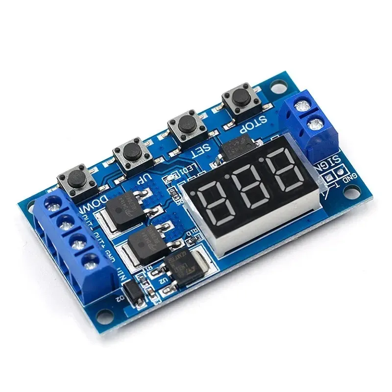 DC5-36V Dual MOS LED Digital Time Delay Relay Trigger Cycle Timer Delay Switch Circuit Board Timing Control Module DIY