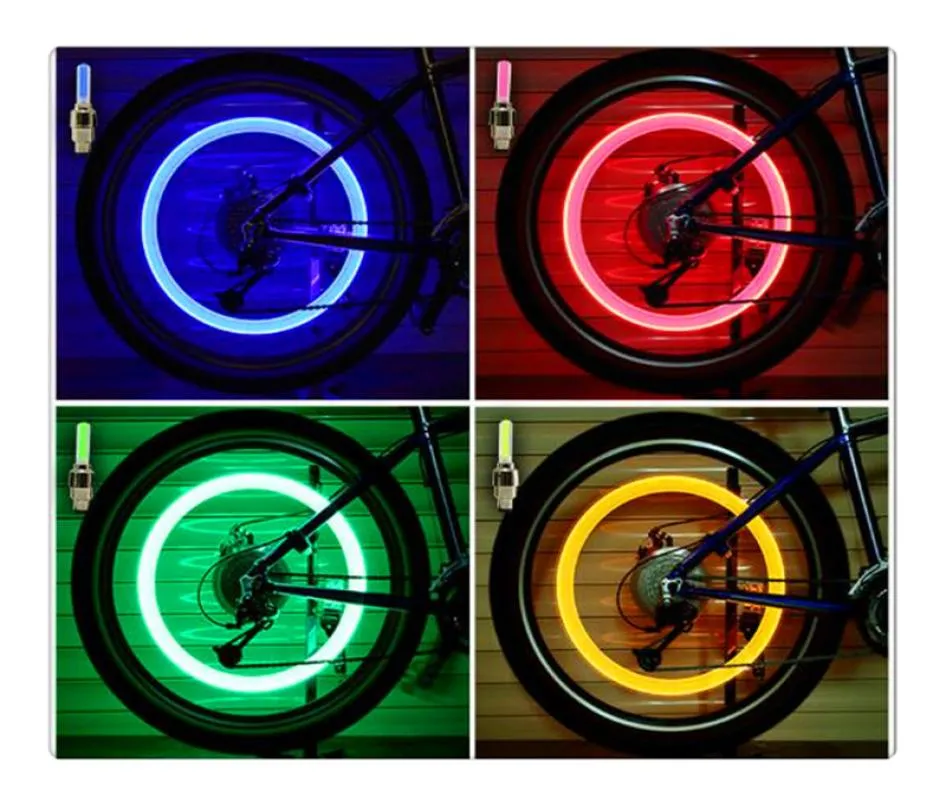 Neue Neuheit Car Bike LED -Flash -Reifen -Lichtradventil -Stammlampe Motorrad -Radleuchte mit Tracking -Nummer 6109909