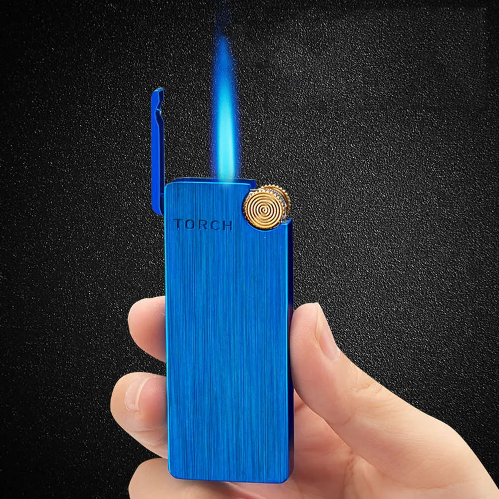 Micro-torche de flamme bleu de haute qualité Micro-torche à trait de vent Light Light