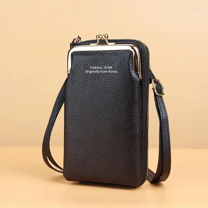Сумки для талии мобильный телефон сумки для женского маленького вертикального застежки -молнии Япония и Южная Корея мода Litchi Pattern Multifunctional