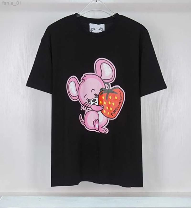 2023 Nieuwe geavanceerde versie dames t-shirt Italië trendy kleding cartoon grafische letter afdrukken paar casual slijtage katoen ronde nek s-4xl mannen en dames tops shirt tees