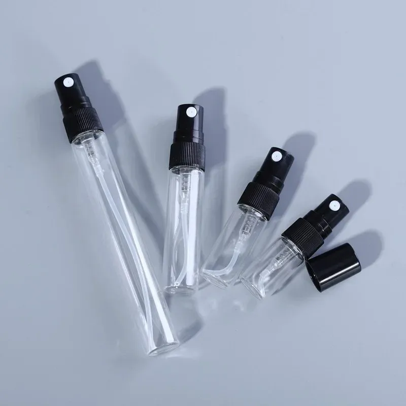 /Pack 2ml 3ml 5ml 10 ml Nebel Sprühflasche Sprühpumpenflasche Rückfüllbares Glasfutterflasche mit Sprühgerät