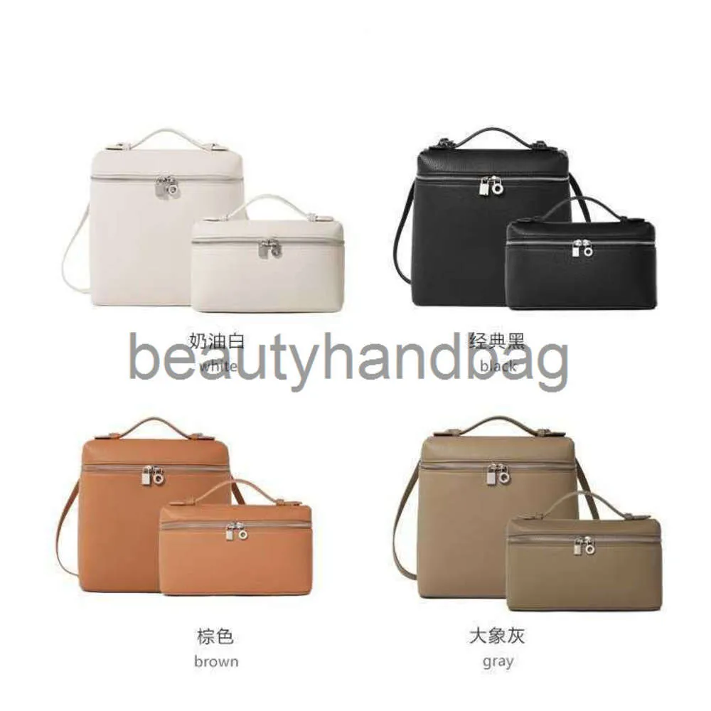 Loro Piano Lp Lorospianasl LP19 Дизайнерская сумка вечерняя сумка для сумки Crossbody Crossbody Cosmetic Bags для женщин 2023 Новая простая ручная сумка на плече высокая качественная школьная сумка для Unive