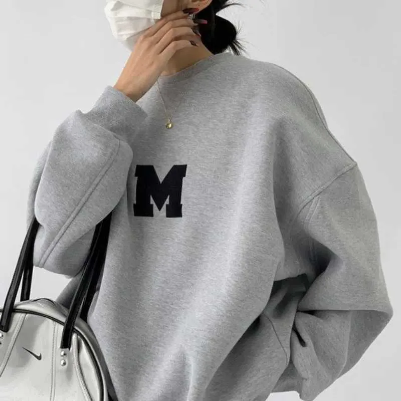 Heren Hoodies Sweatshirts Neoe Retro Casual O-Neck Letter Sweater Steater Printen Good Product 2024 Spring Nieuwe Loose Volledige bijpassende Top Y2K Dames Lange Mouwen Dressl2404