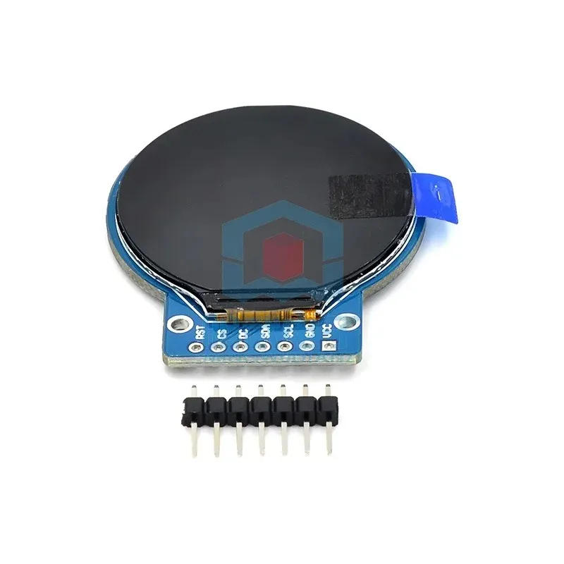 TFT -display 1.28 inch LCD -module Round RGB 240/240 GC9A01 DRIVER 4 DRAAD SPI Interface 240xB voor Arduino