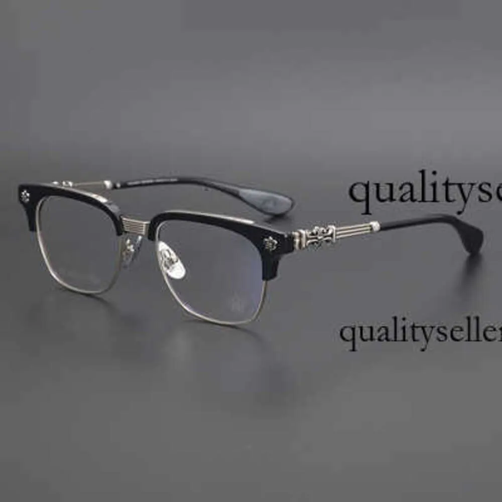 Mens Sunglasses Luxury Chrome Glasses Ch Cross Sunglasses Frames Designer Heart Men Eyeglass Pure Titanium Plate Myopia Chromes Gold Glasses 932