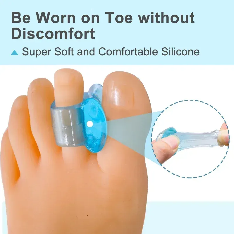 new =Silicone Gel Big Toe Separator Bunion Adjuster Foot Fingers Protector Bone Hallux Valgus Corrector Foot Care PedicureHallux Valgus Corrector