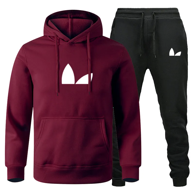 セット　レア　WINDRUNNER PRINTED HOODIE パンツ Retro Style Mens Tracksuits: Kapok Blend Hoodie & Sweatpants Set