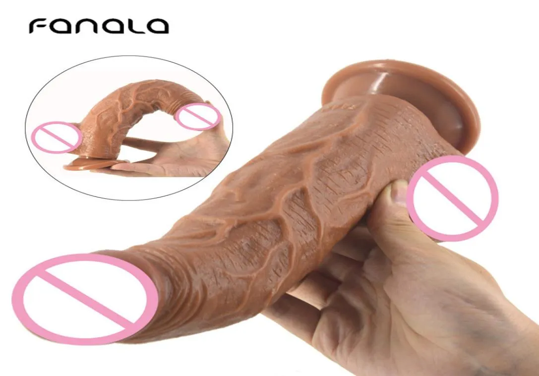FanaLa Huge Dildo Vibrator Realistic Sex Toys for Woman Silicone Suction Cup Penis Vibrador Para Mulher Dildo Dilatador Anal MX1919721552