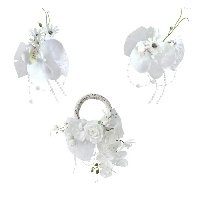 Dekorative Blumen Hochzeitskranz für Brautjungfern Brautdusche