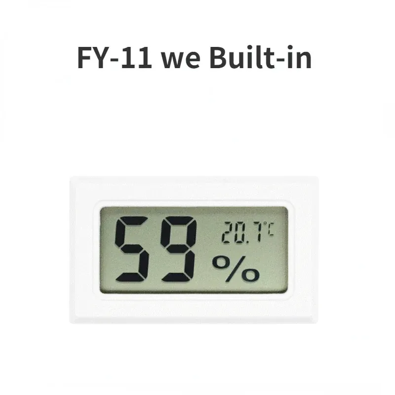 Mini misuratore del misuratore di umidità digitale Igrometro GUARGE SENSORE SENSORE LCD Frigorifero Monitoraggio dell'acquario Display interno