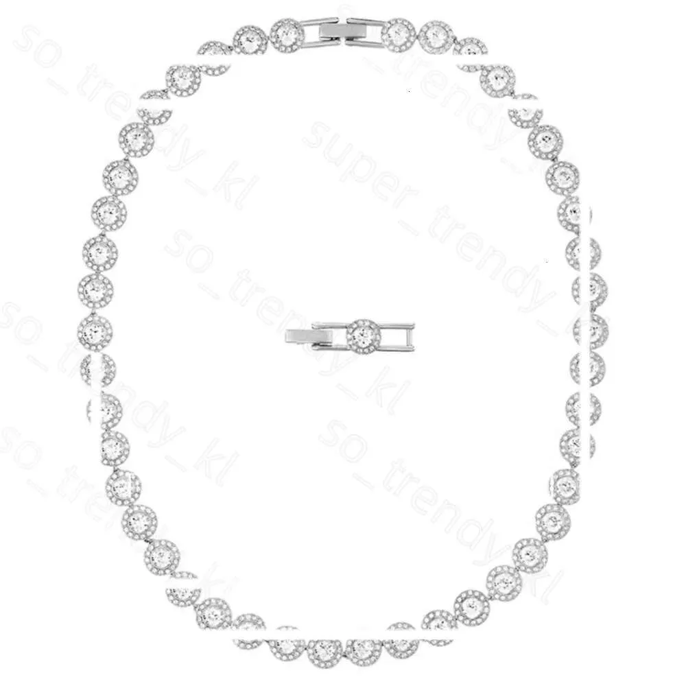 Swarovski halsband designer kvinnor original kvalitet hänge halsband ängel briljant och fashionabla full diamanthalsband för kvinnor med element 218