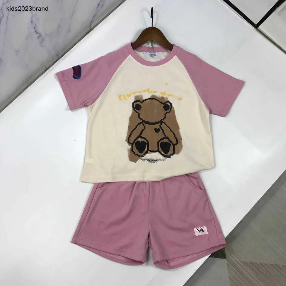 NOWOŚĆ BABY TODORSUITS Summer Suits Designer Rozmiar 120-160 cm Multi kolor splicing Design T-shirt i szorty 24 kwietnia