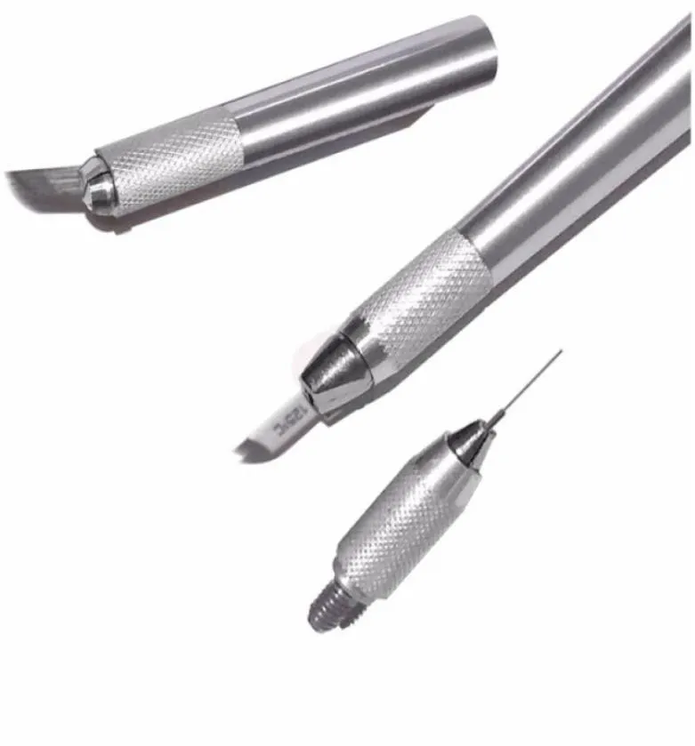 Mikrobladingpenna för permanent makeup Machine Manual Eyebrow Pen Make Up Tattoo Kit 3 i 1 PC 4868133