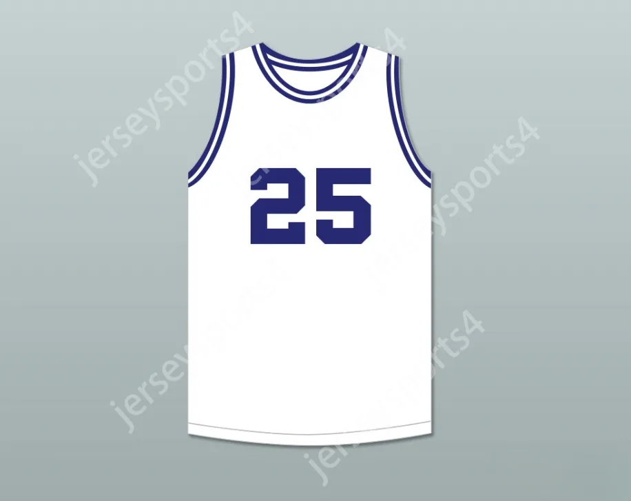 CUSTOM NAY Name Mens Youth/Kids MARK PRICE 25 ENID HIGH SCHOOL PLAINSMAN WHITE BASKETBALL JERSEY 1 TOP Stitched S-6XL