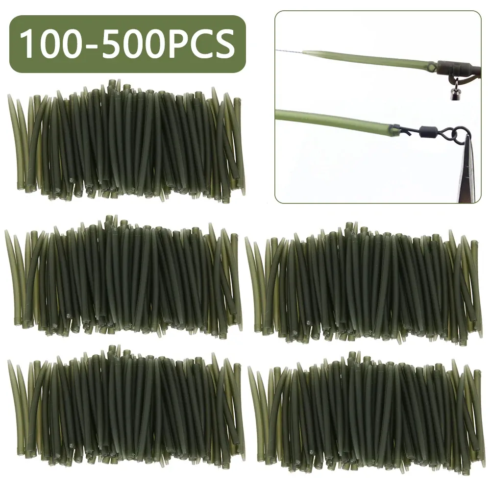 Aksesuarlar 100500pcs Fishing Anti Arızalı Kollar Terminal Sazan Balıkçılık Hook Kauçuk Tüp Konumlandırıcı Terminal Takımları