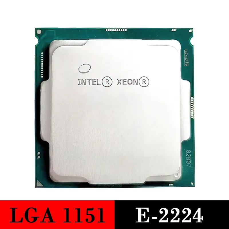 Processeur de serveur utilisé Intel Xeon E-2224 CPU LGA 1151 2224 LGA1151