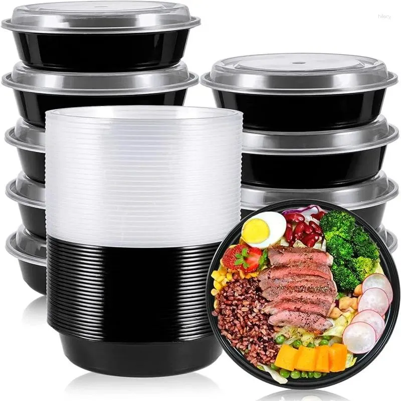 Dinnerware 15pcs/recipientes de preparação para refeições com tampas ao ar livre portátil Bento lancheira Compartimento