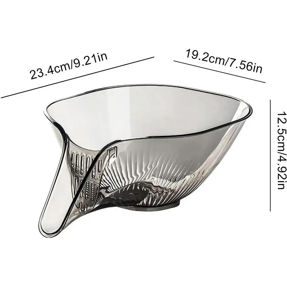 シンク蛇口セットMtifunctional Drainage Basket Salad Draining Bowl Vegetable Basin Rice Plastic Fruit Plate家庭用ドロッティア2