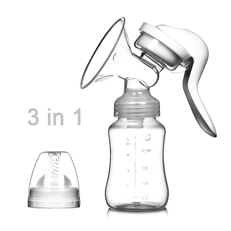 Enhancer 3 in1 Brustpumpe Baby Brustwarze Handbuch Saugmilchpumpe Fütterungsbrust Pumpen Milchflaschen saugen nach der Geburt Zubehör versorgt Zubehör
