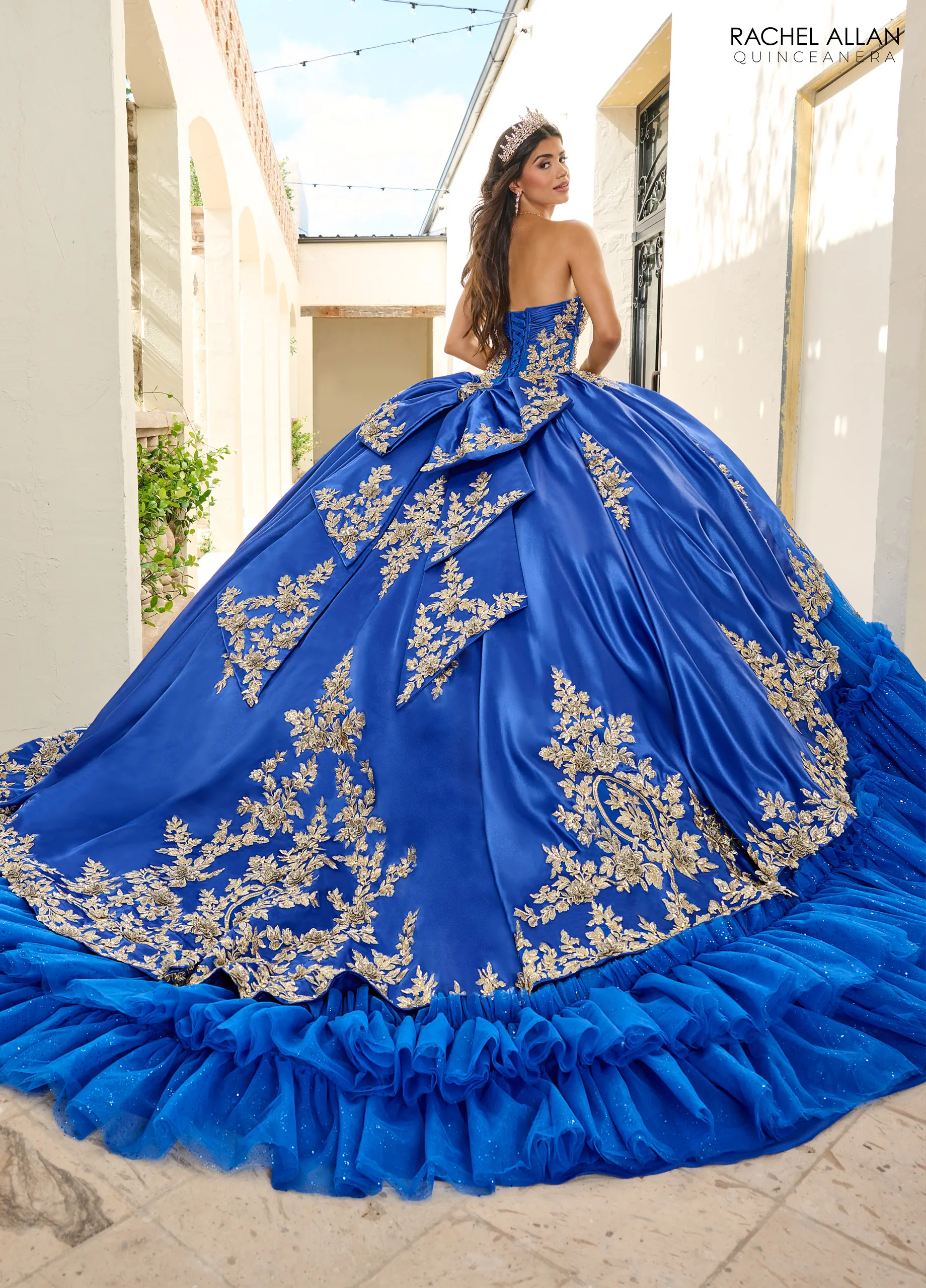 Royal Blue Satin Lace-Up Back Appliqued Ball Gown Dress with Sweep Train for Quinceanera and Prom from Dhgate Quinceanera Dresses - price 470.77 Royal Blue Satin Lace-Up Back Appliqued Ball Gown Dress with Sweep Train for Quinceanera and Prom from Dhgate Quinceanera Dresses - price 470.77