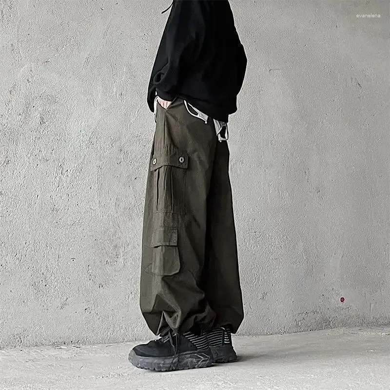 Pantaloni maschili vintage y2k gumgy gamby streetwear gamba larga oversize uomini pantaloni lunghi a tutta lunghezza 2024