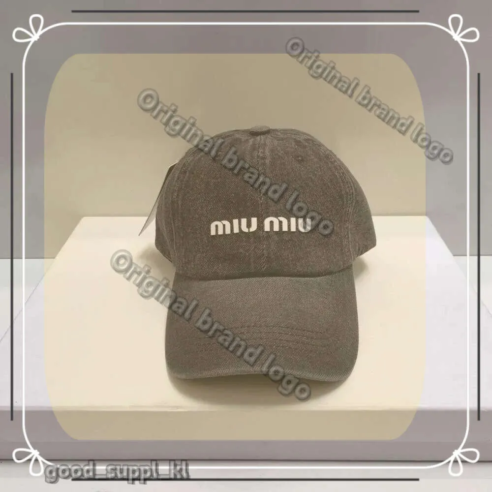 MUI BAG BASEBOL Caps Designer Hats de alta qualidade Carta de moda Moda Baseball Lavagem de jeans de protetor solar Cap mui Mui Hat 859