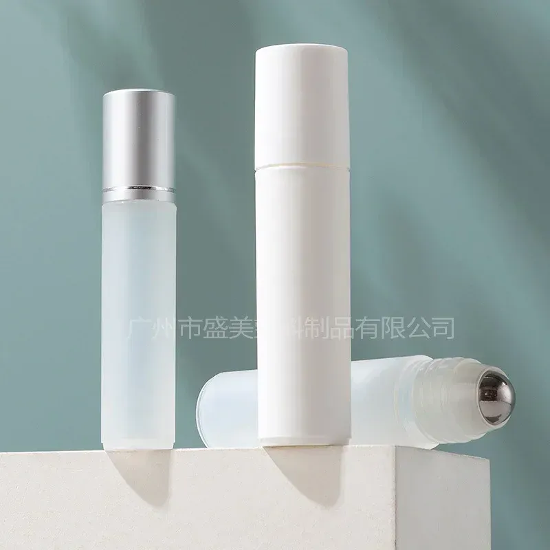 new 5ml/10ml Empty Perfume Roll Roller Ball Bottle On Plastic Stainless Steel Liquids Oil Container Refillable Bottles Holders Newfor Travel Perfume