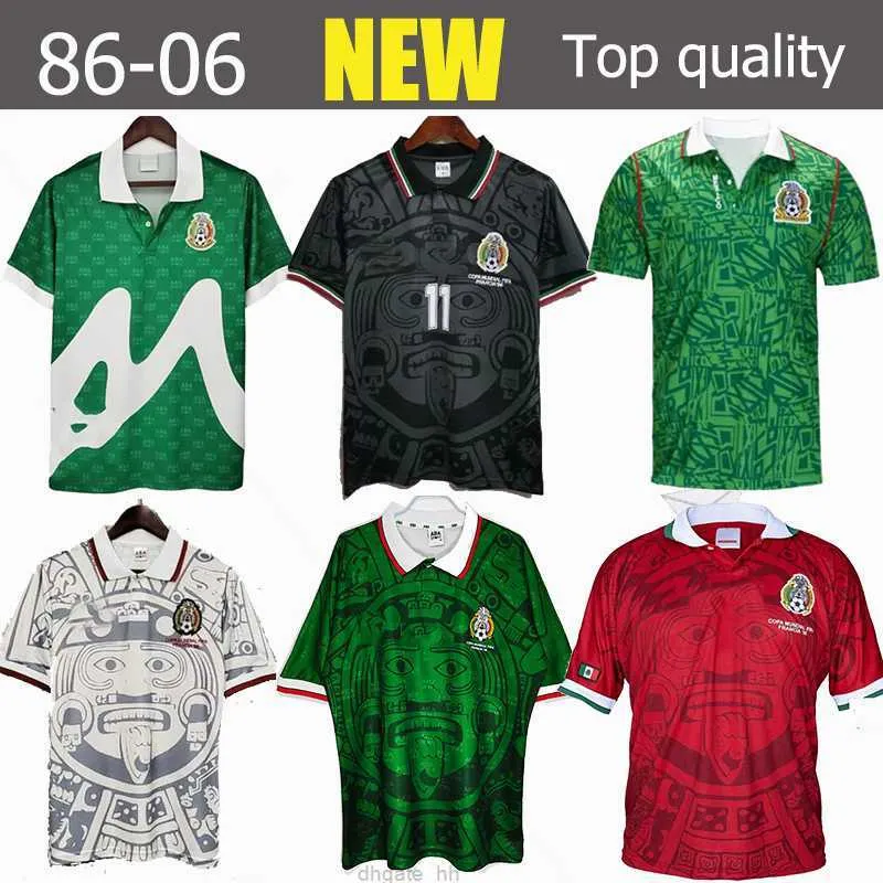 Retro 70 MEXICO BLANCO SOCCER JERSEY 86 94 98 2006 Hernandez H.Sanchez Football Shirt Luis Garcia Campos Ancient Maillot Marquez 2010 1999 Kits Kits Ninos